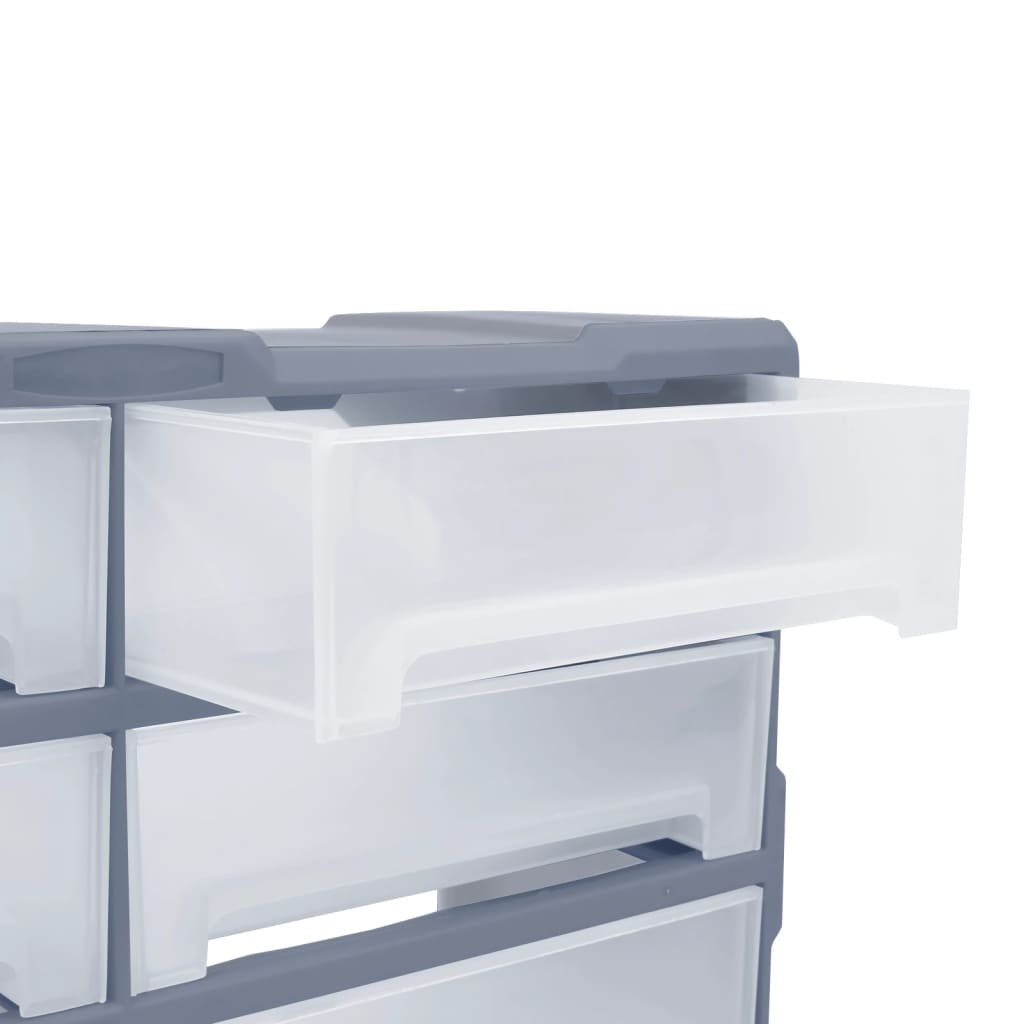 vidaXL Multi-drawer Organiser with 8 Big Drawers 52x16x37 cm