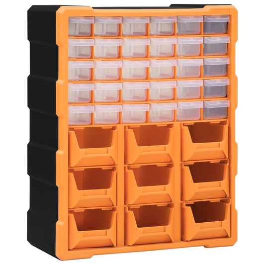 vidaXL Multi-drawer Organiser with 39 Drawers 38x16x47 cm