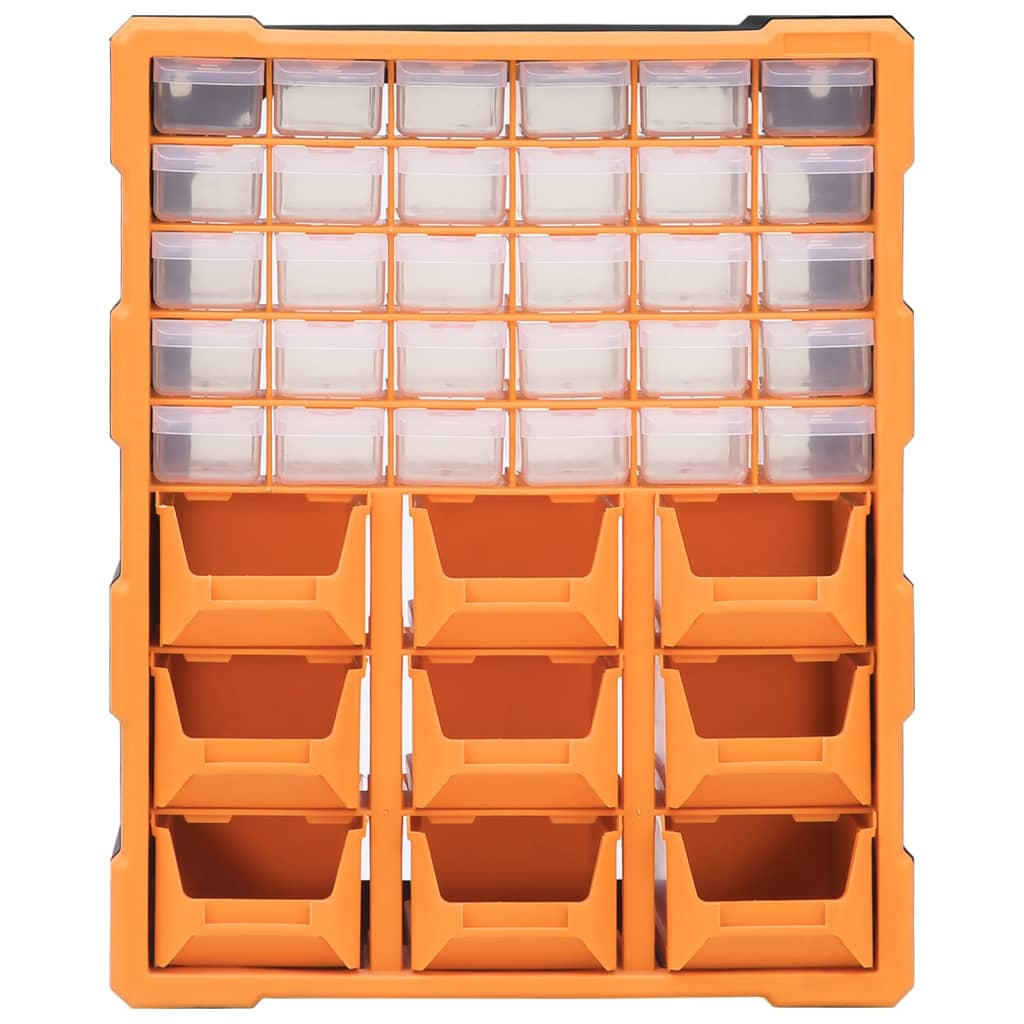 vidaXL Multi-drawer Organiser with 39 Drawers 38x16x47 cm