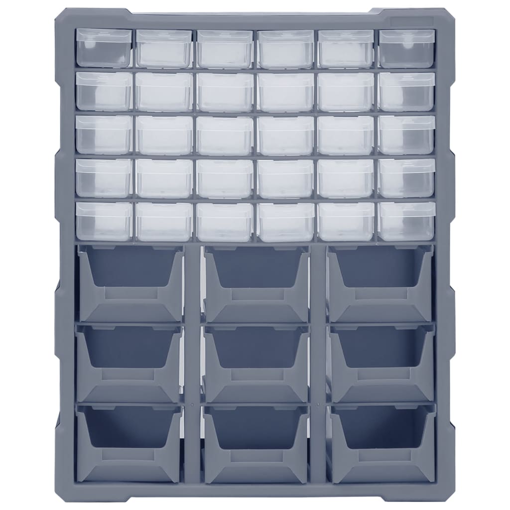 vidaXL Multi-drawer Organiser with 39 Drawers 38x16x47 cm