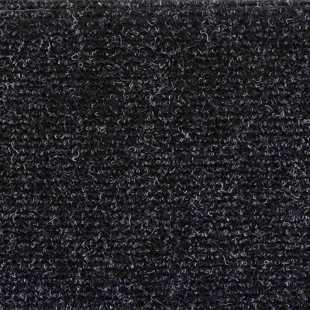 Stair Mats Self-adhesive 5 pcs 56x17x3 cm Black Half Round