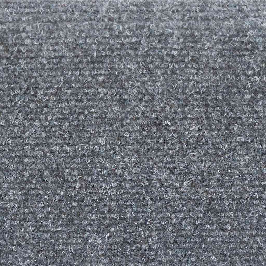Stair Mats Self-adhesive 5 pcs 56x17x3 cm Light Grey Half Round