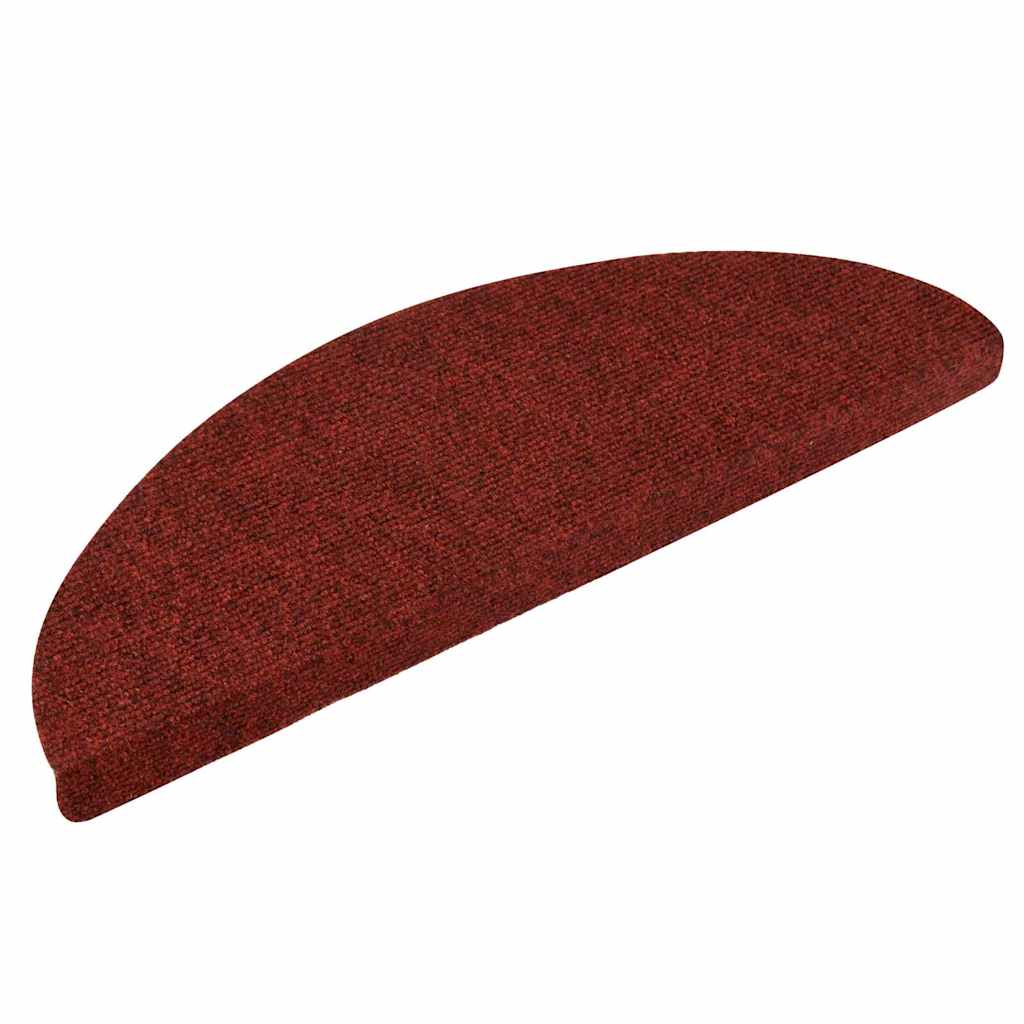 Stair Mats Self-adhesive 10 pcs 56x17x3 cm Bordeaux Red