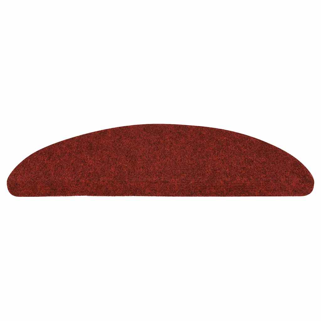 Stair Mats Self-adhesive 10 pcs 56x17x3 cm Bordeaux Red