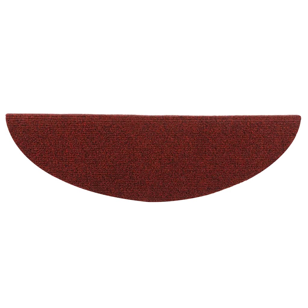 Stair Mats Self-adhesive 10 pcs 56x17x3 cm Bordeaux Red