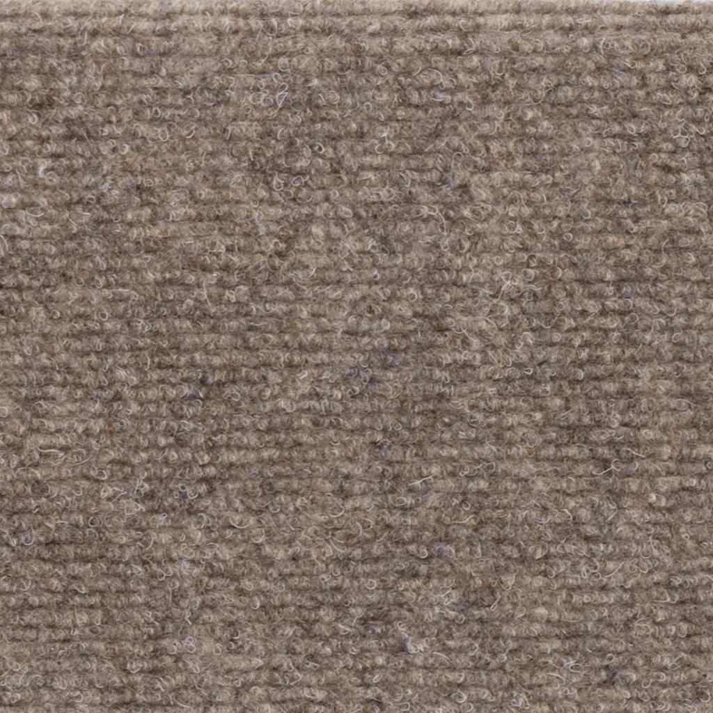 Stair Mats Self-adhesive 10 pcs 56x17x3 cm Beige Half Round