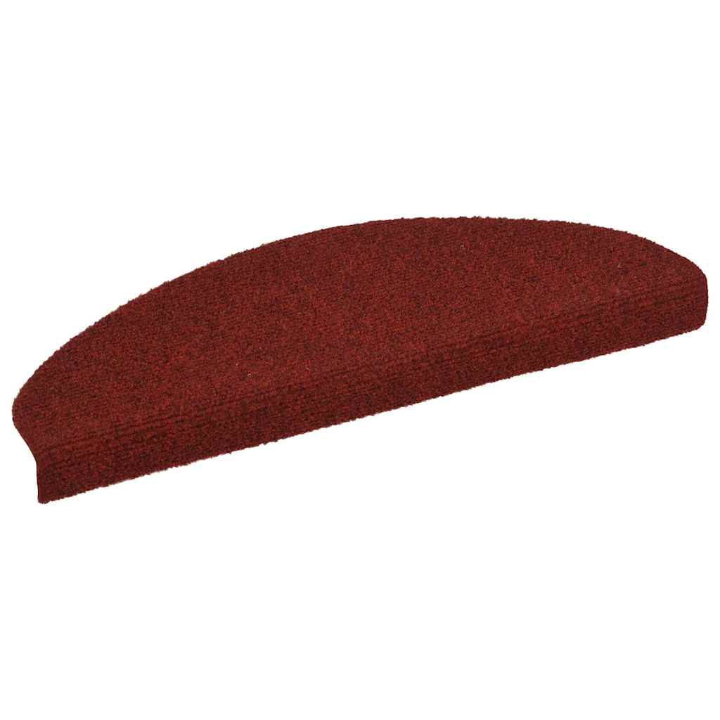 Stair Mats Self-adhesive 10 pcs 65x21x4 cm Bordeaux Red