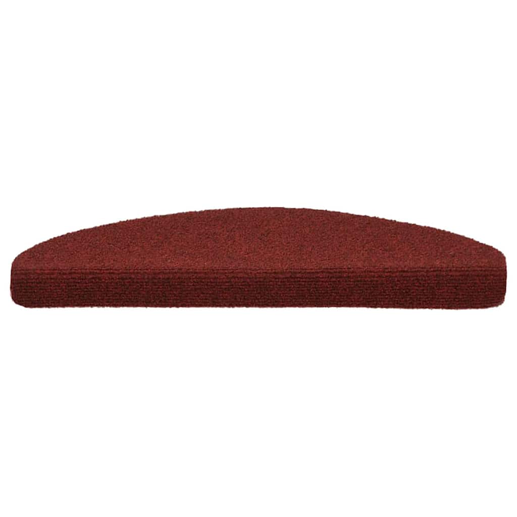 Stair Mats Self-adhesive 10 pcs 65x21x4 cm Bordeaux Red