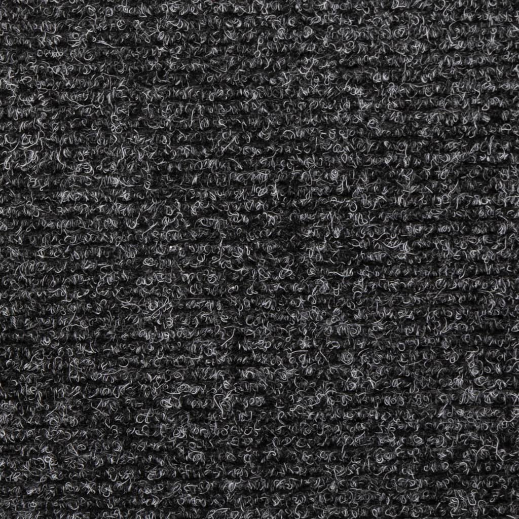 Stair Mats Self-adhesive 5 pcs 65x21x4 cm Dark Grey Rectangular Edge