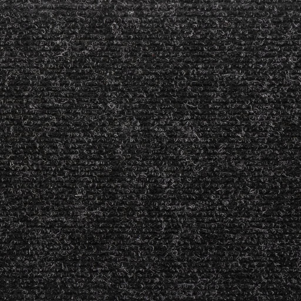 Stair Mats Self-adhesive 5 pcs 65x21x4 cm Black Rectangular Edge