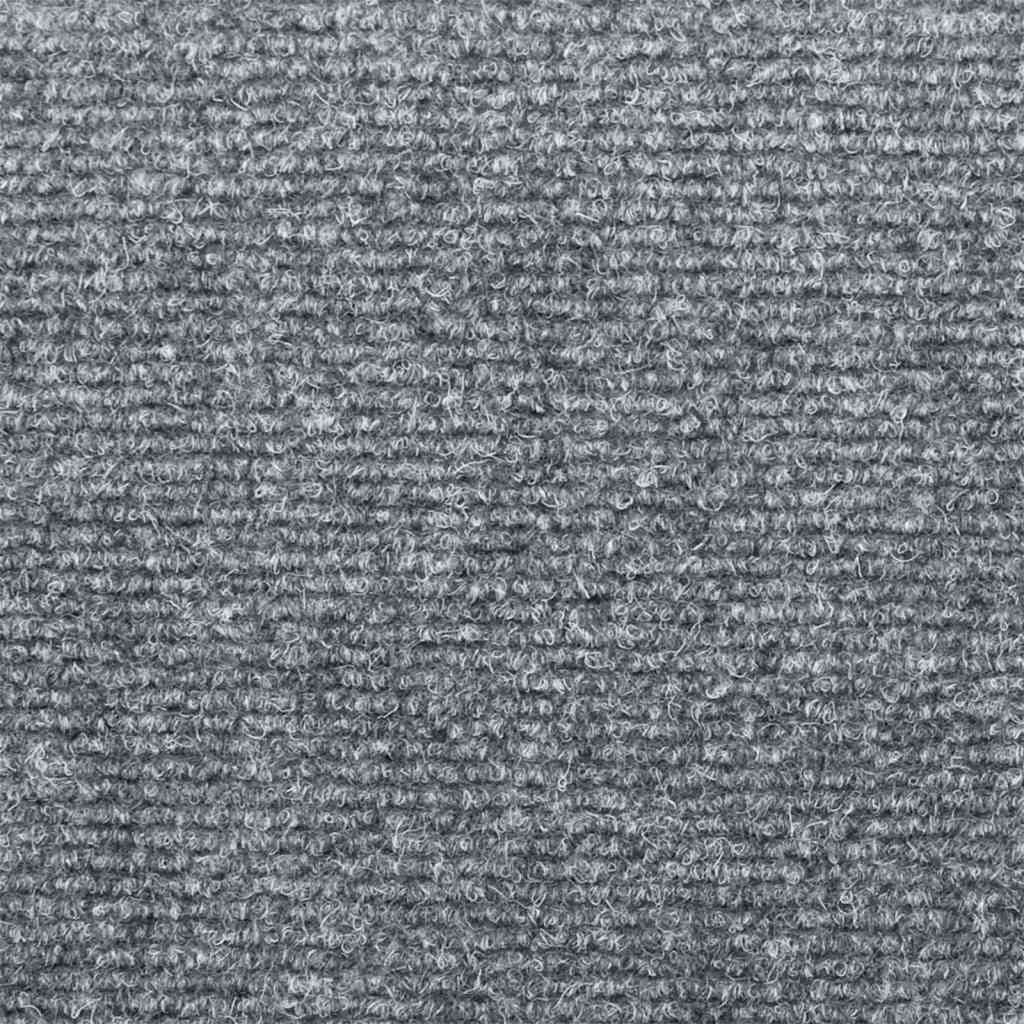 Stair Mats Self-adhesive 10 pcs 65x21x4 cm Light Grey Rectangular Edge