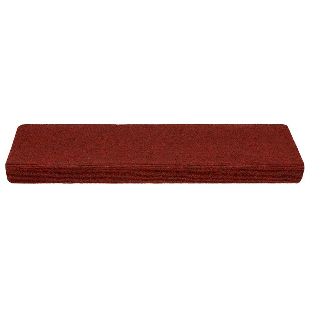 Stair Mats Self-adhesive 5 pcs 65x21x4 cm Bordeaux Red Rectangular Edge