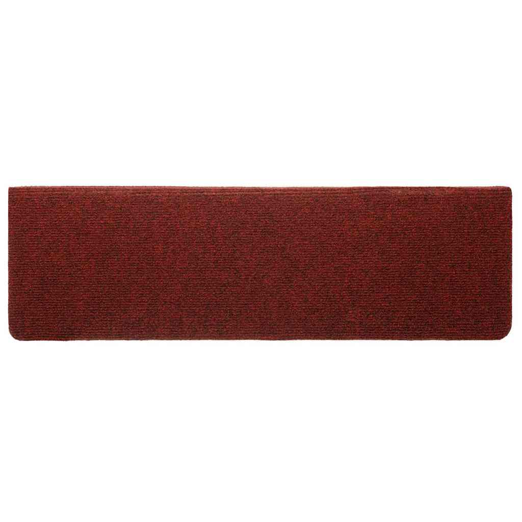 Stair Mats Self-adhesive 5 pcs 65x21x4 cm Bordeaux Red