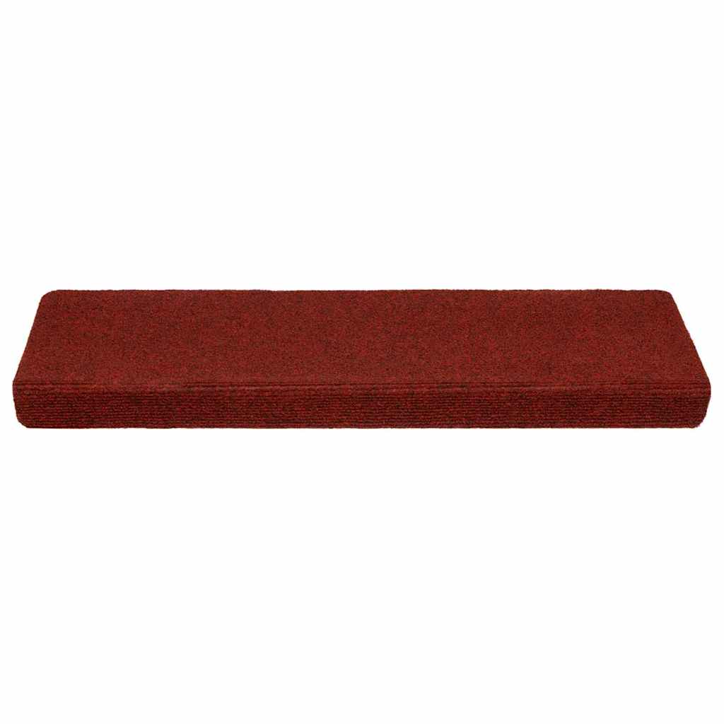 Stair Mats Self-adhesive 10 pcs 65x21x4 cm Bordeaux Red