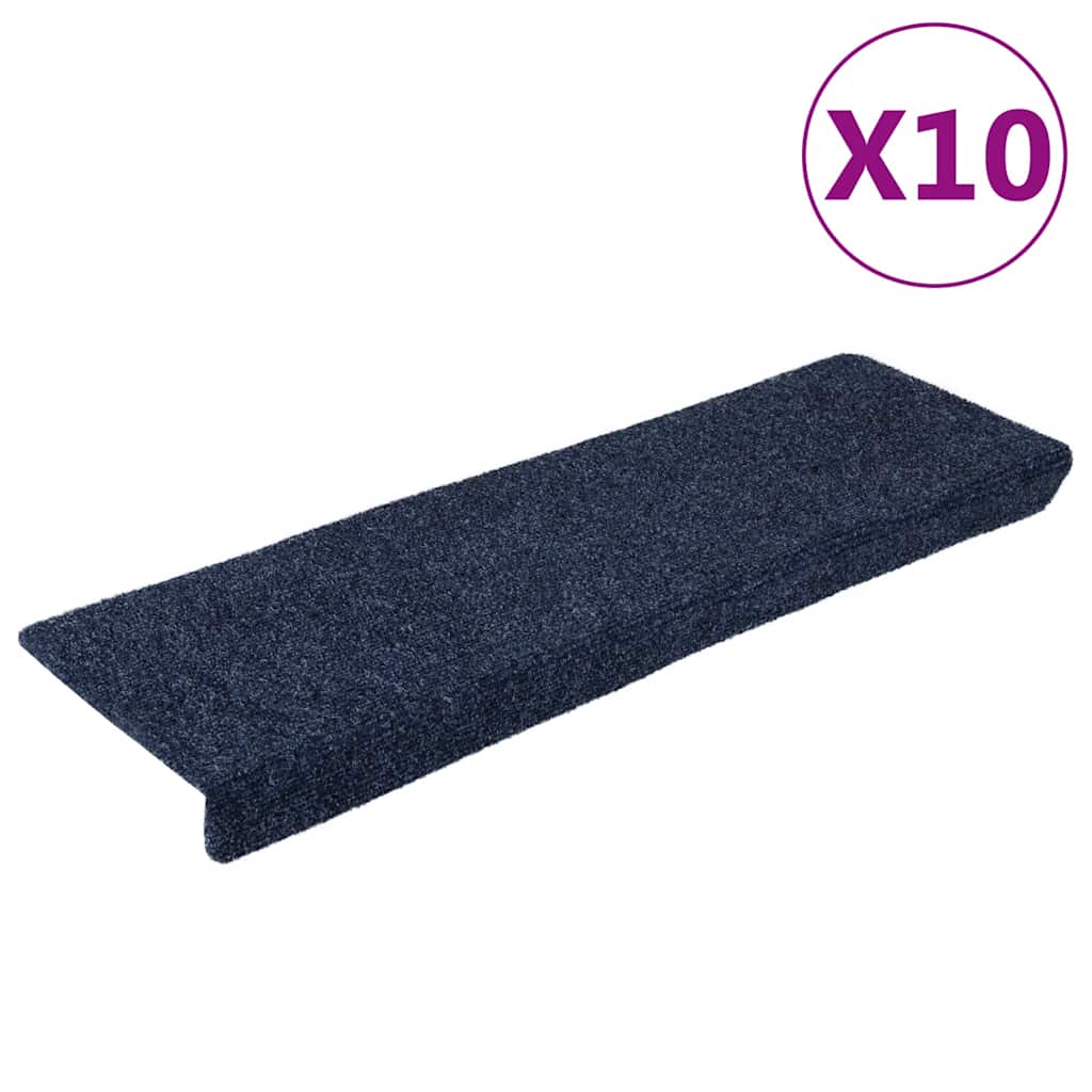 Stair Mats Self-adhesive 10 pcs 65x21x4 cm Anthracite Rectangular Edge
