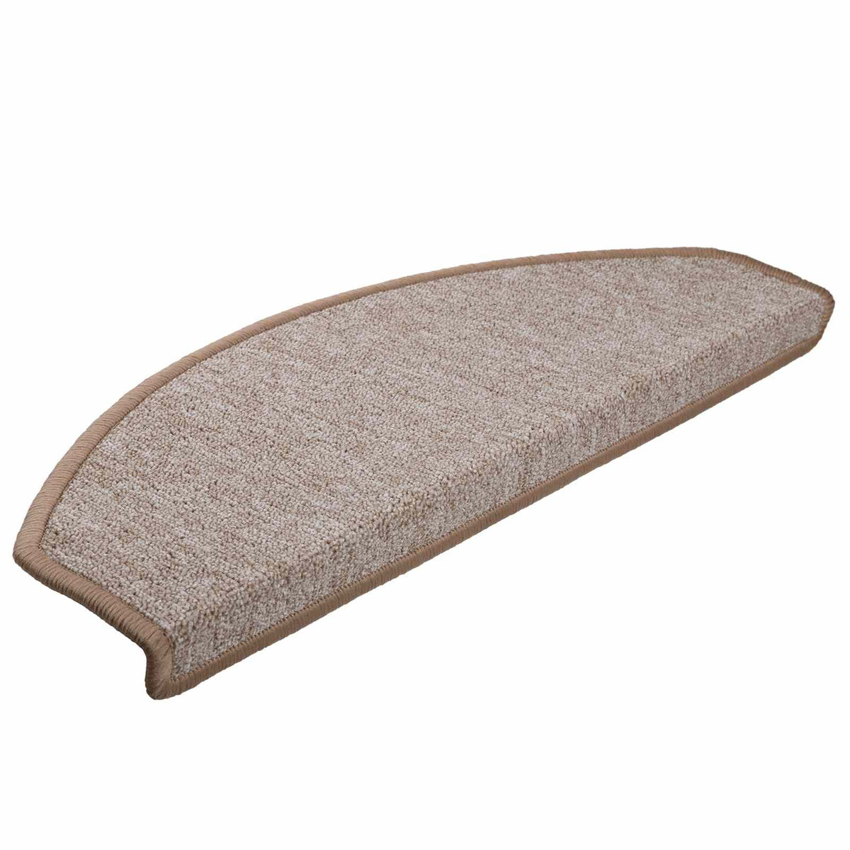 Stair Mats 10 pcs 65x24x4 cm Light Brown Half Round Large