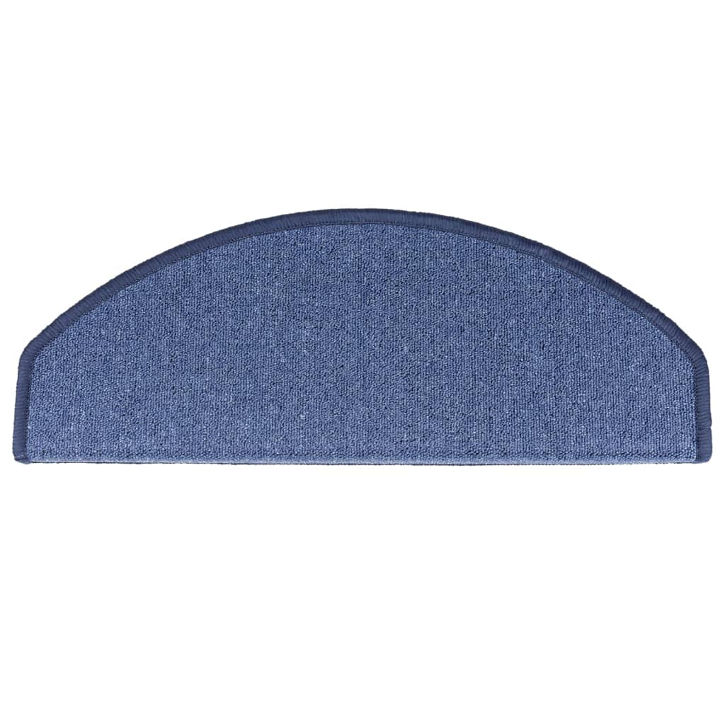 Stair Mats 10 pcs 65x24x4 cm Blue Half Round Large