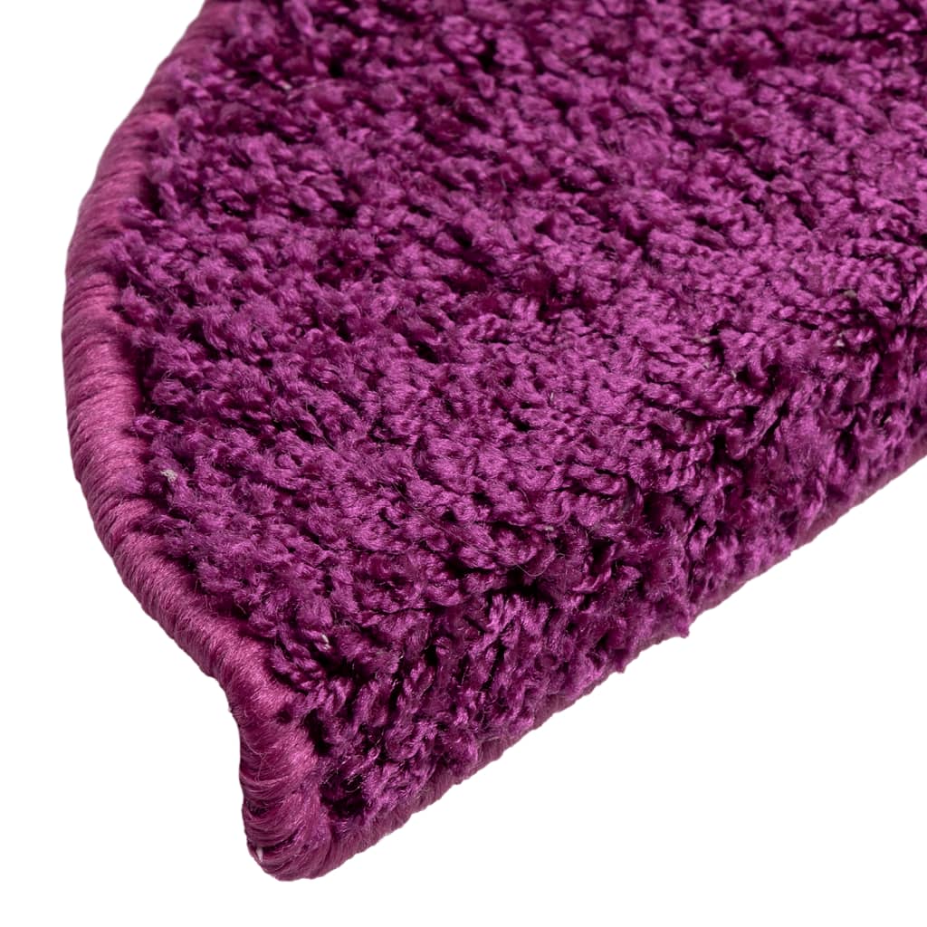 vidaXL Stair Mats 5 pcs 56x17x3 cm Violet