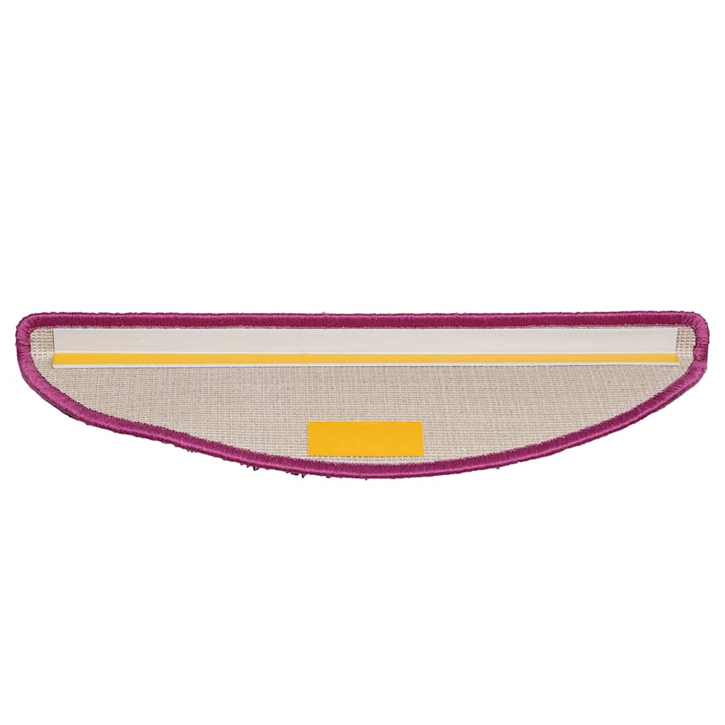 Stair Mats 10 pcs 56x17x3 cm Violet Half Round