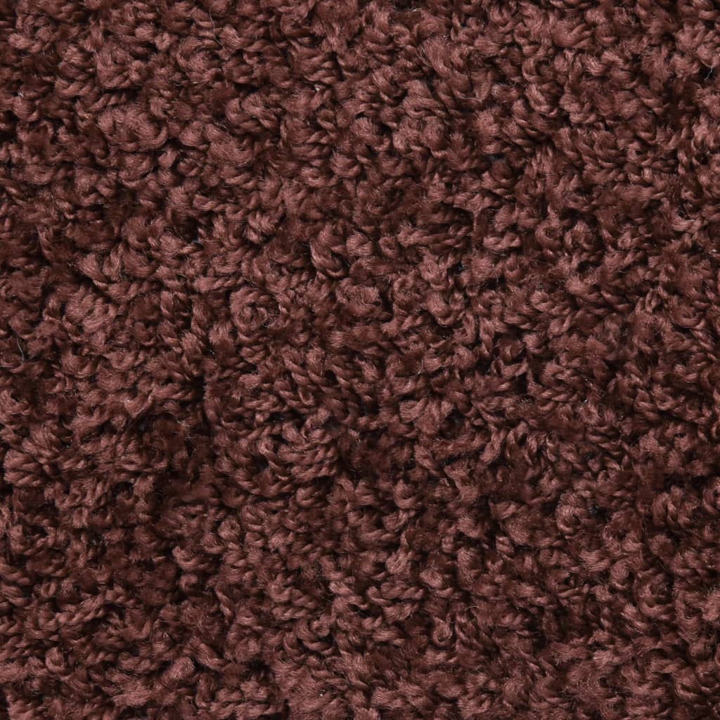Stair Mats 10 pcs 65x21x4 cm Brown Half Round Large