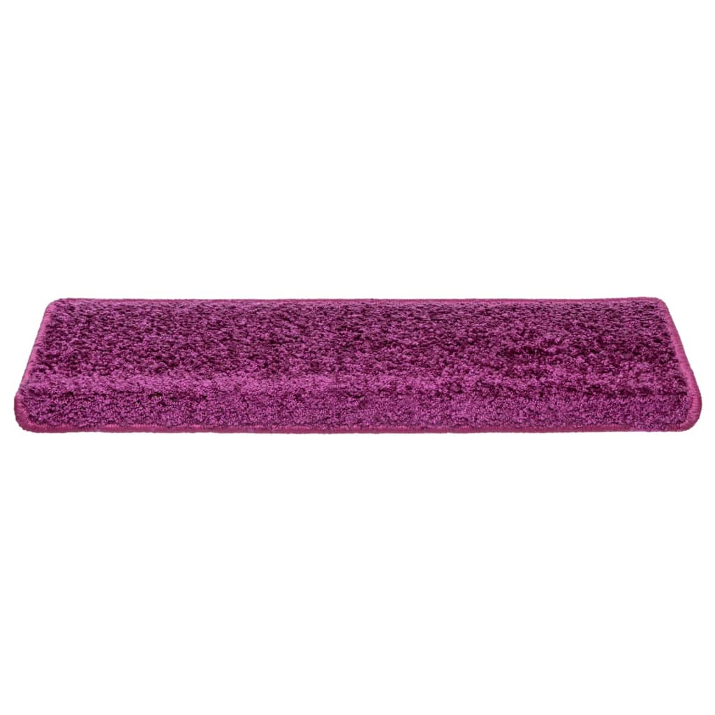 Stair Mats 10 pcs 65x21x4 cm Violet Rectangular Edge