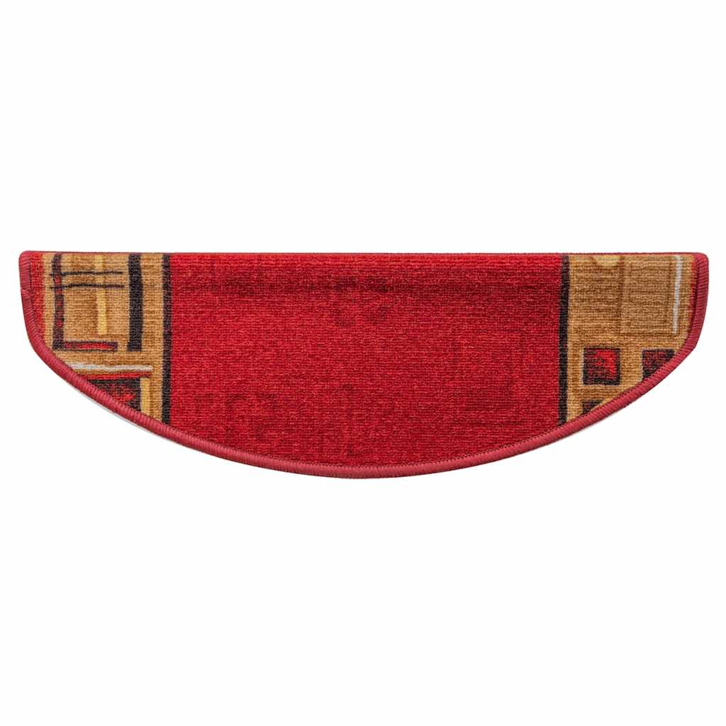 Stair Mats Self-adhesive 10 pcs 65x21x4 cm Red