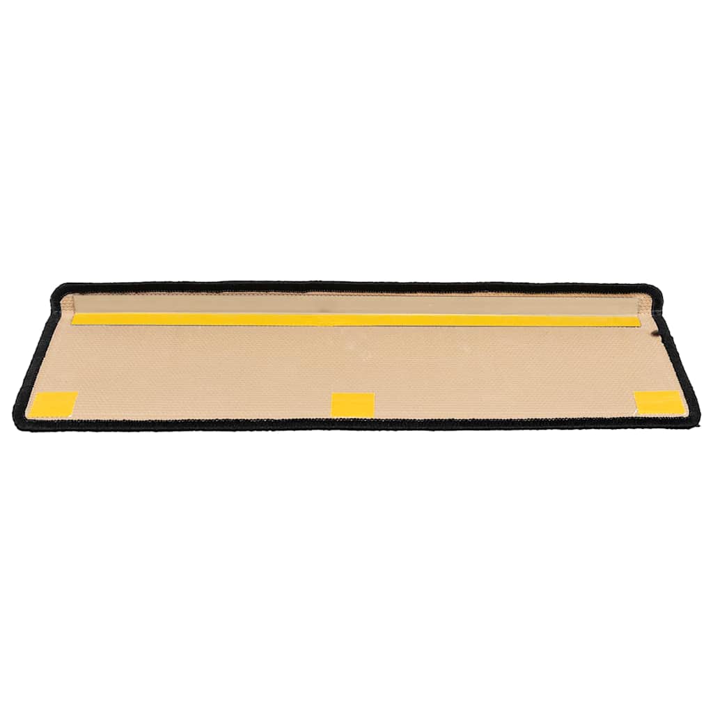 Stair Mats Self-adhesive 10 pcs 65x21x4 cm Black and Grey