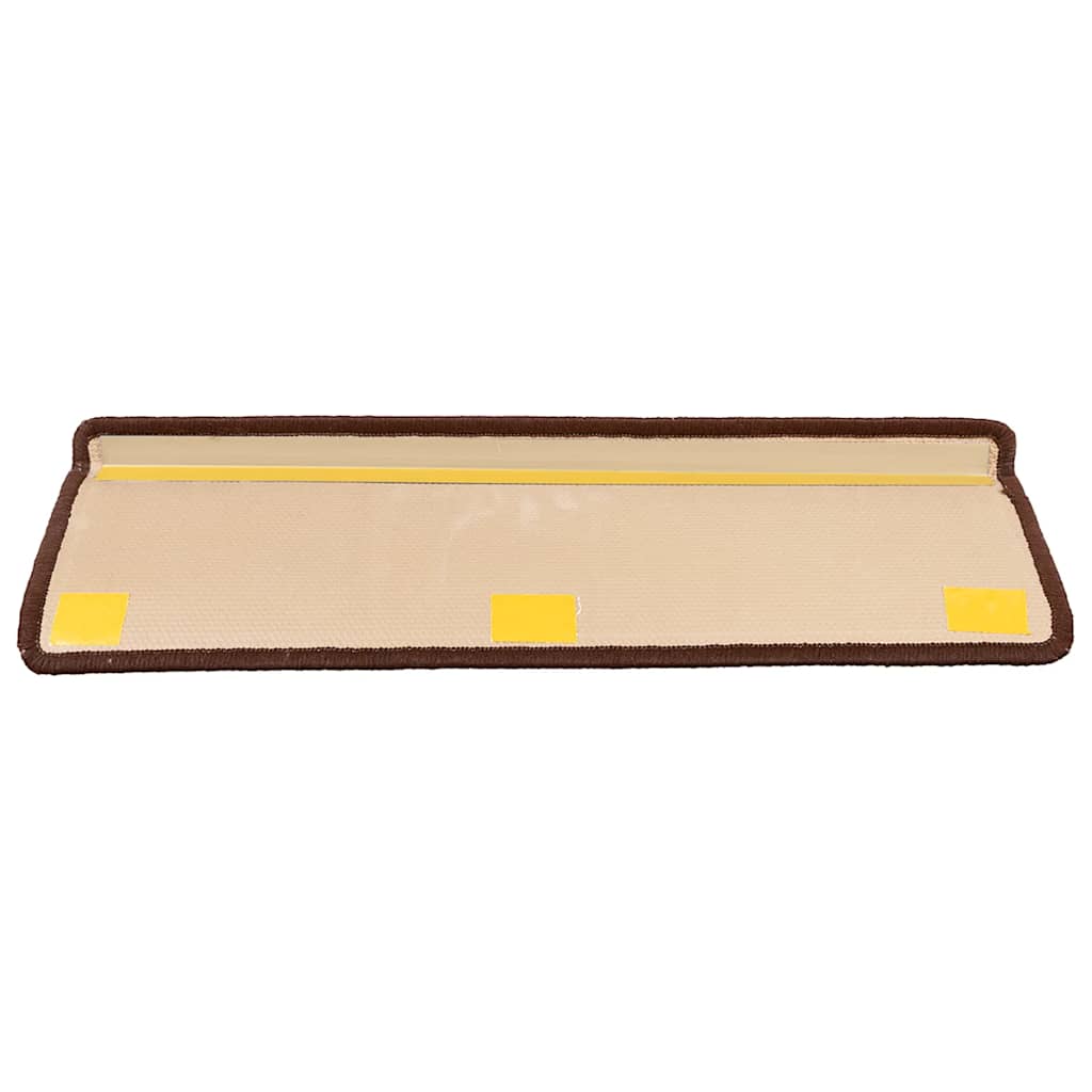 Stair Mats Self-adhesive 10 pcs 65x21x4 cm Brown