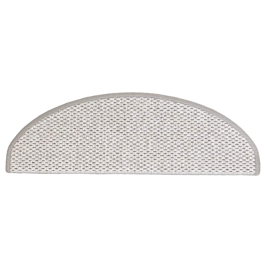 Stair Mats Self-adhesive Sisal-Look 15 pcs 65x21x4 cm Platina