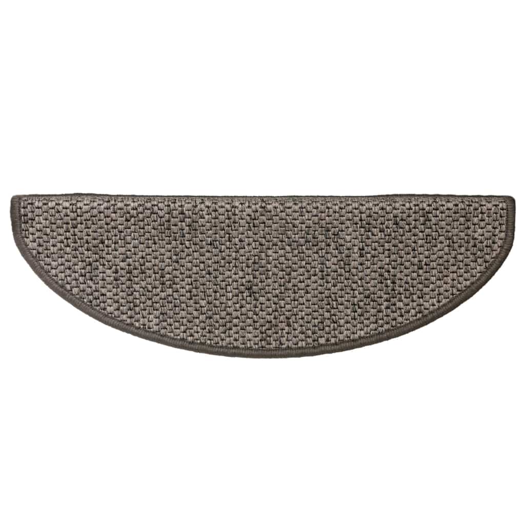Stair Mats Self-adhesive Sisal-Look 15 pcs 65x21x4cm Grey&Beige