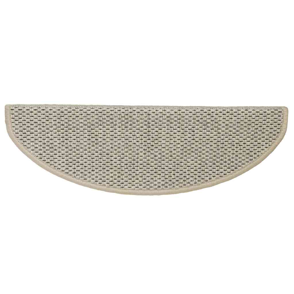 Stair Mats Self-adhesive Sisal-Look 15pcs 65x21x4cm Light Green