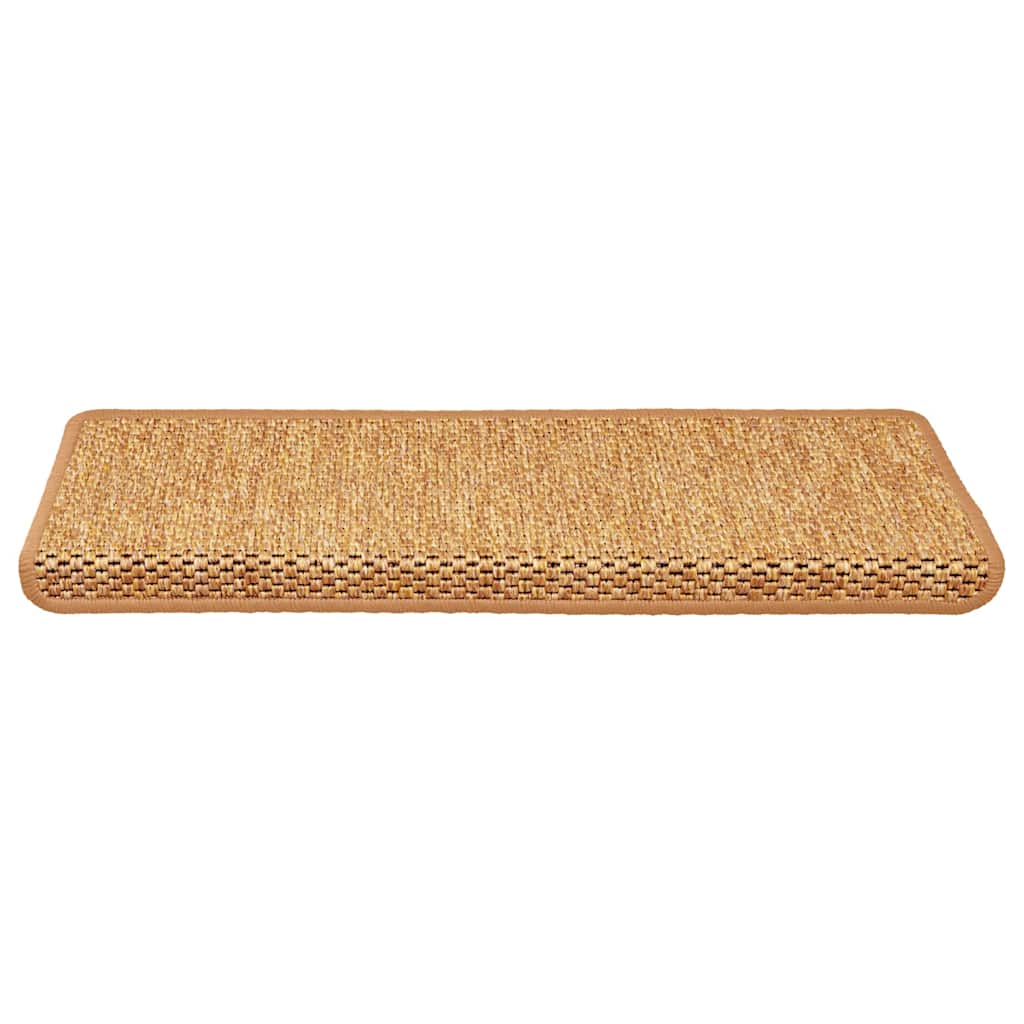 Stair Mats Self-adhesive Sisal-Look 15 pcs 65x21x4 cm Sisal