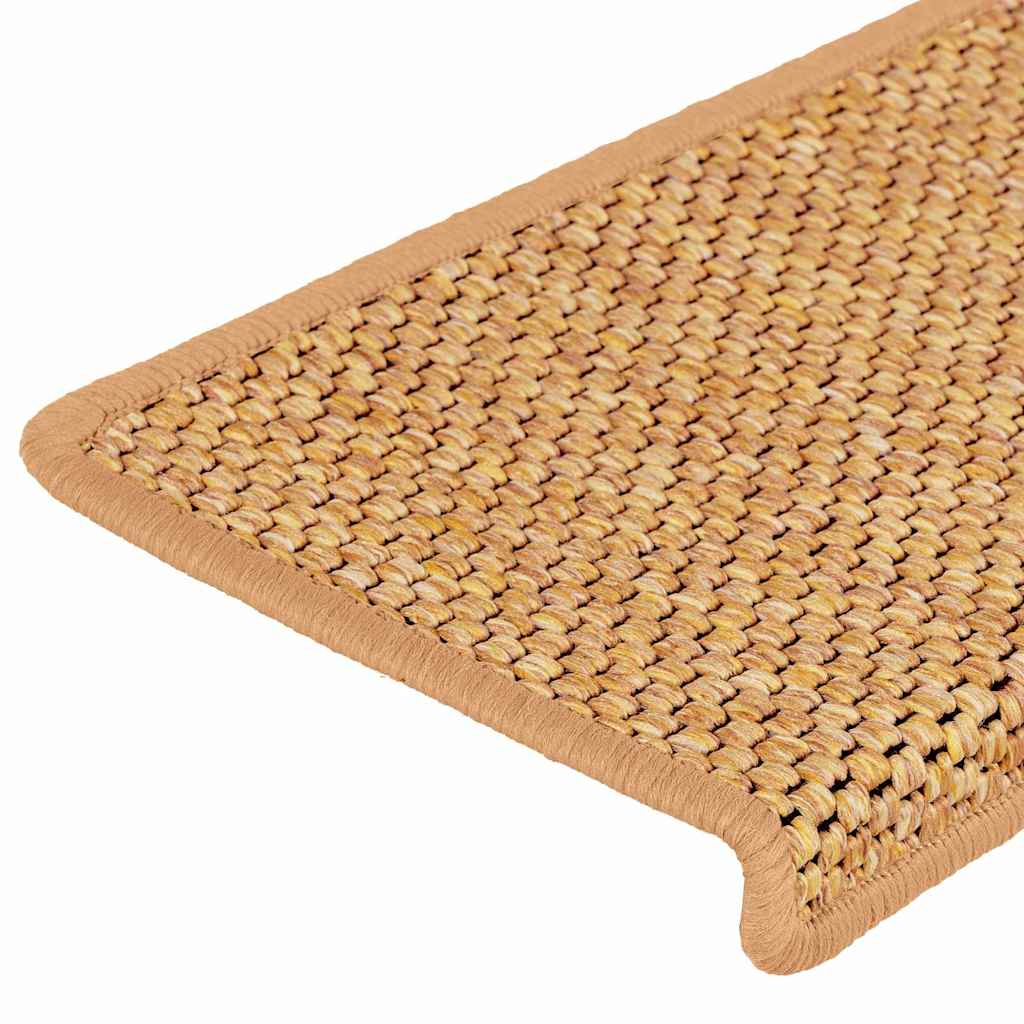 Stair Mats Self-adhesive Sisal-Look 15 pcs 65x21x4 cm Sisal
