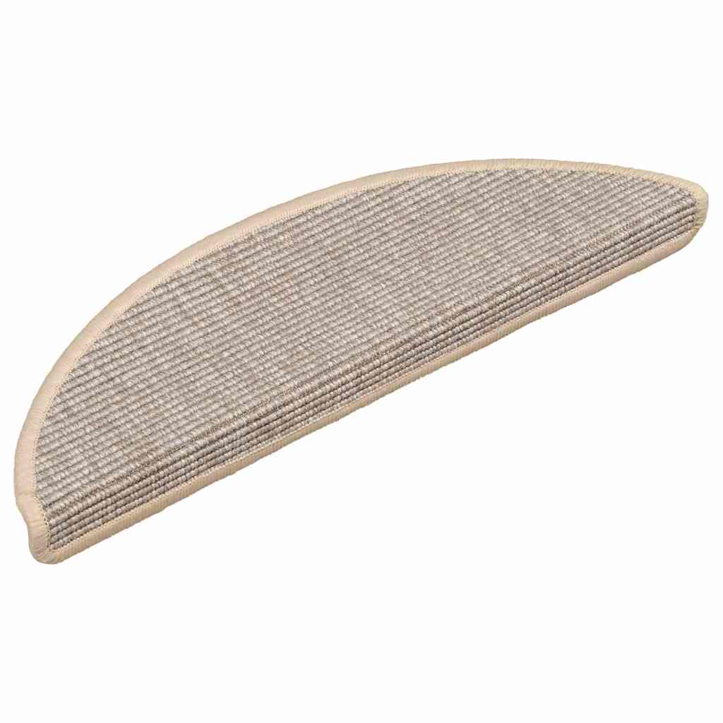 Stair Mats 15 pcs 56x17x3 cm Silver Half Round