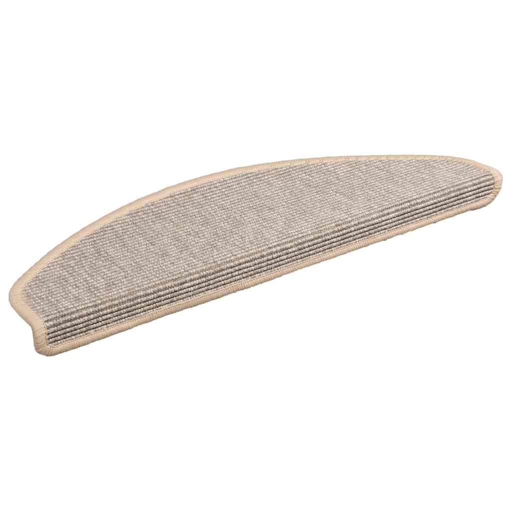 Stair Mats 15 pcs 65x21x4 cm Silver Half Round Large