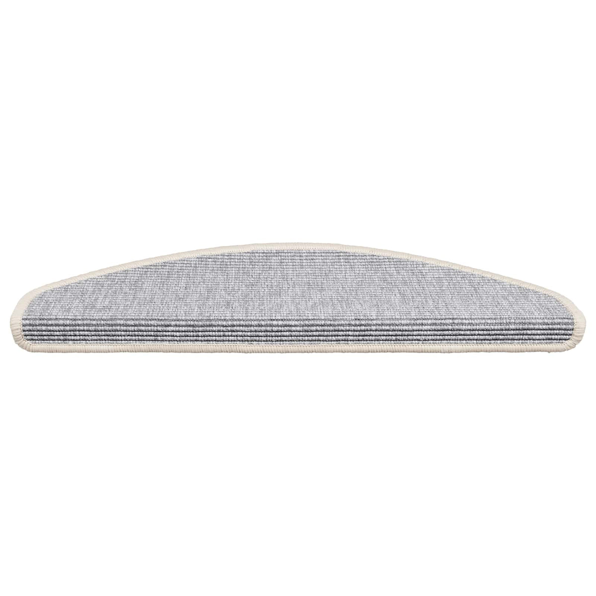 Stair Mats 15 pcs 65x21x4 cm Silver Half Round Large