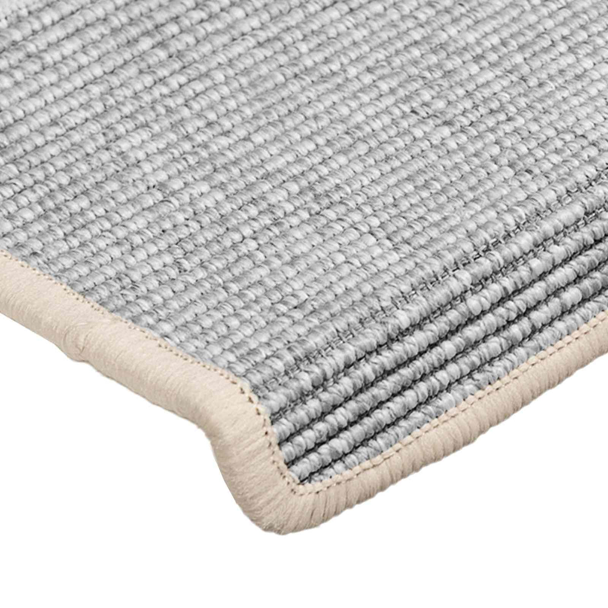 Stair Mats 15 pcs 65x21x4 cm Silver Rectangular Edge