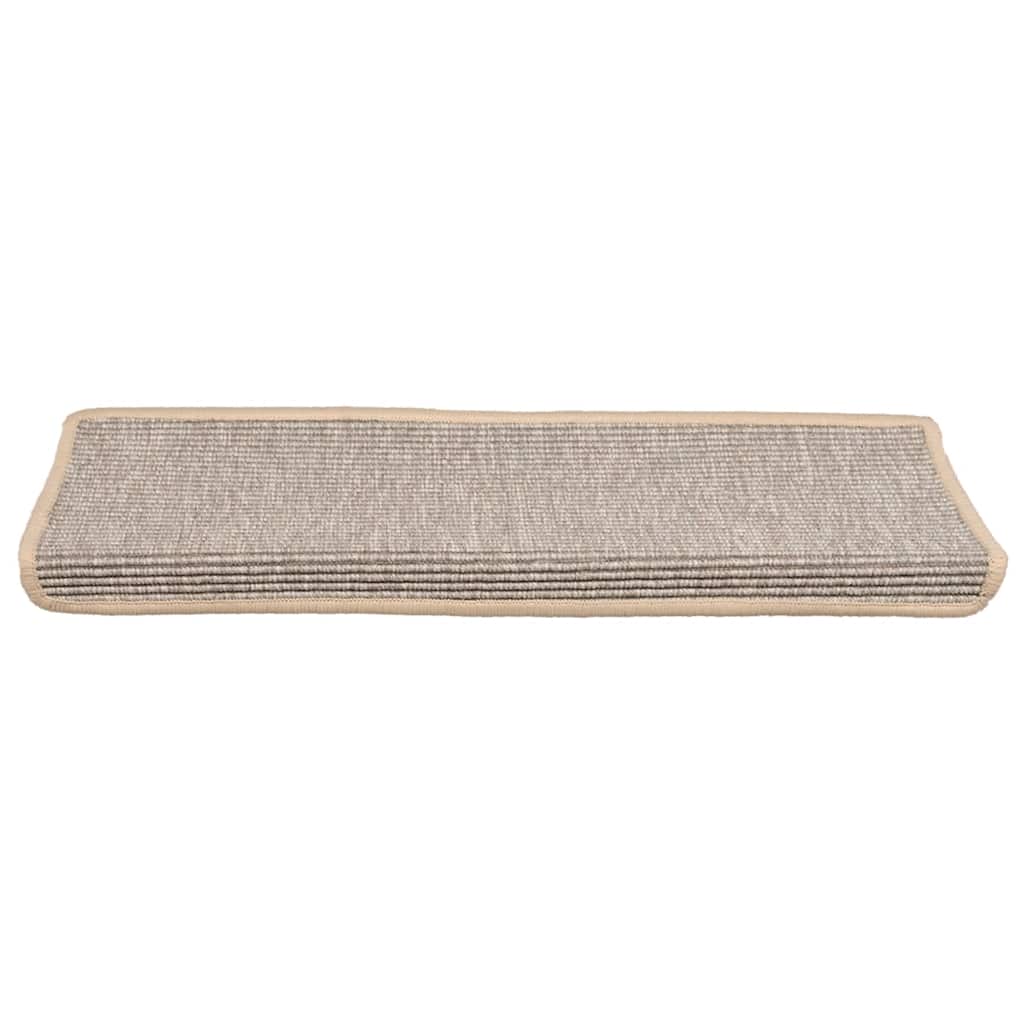 Stair Mats 15 pcs 65x21x4 cm Silver Rectangular Edge