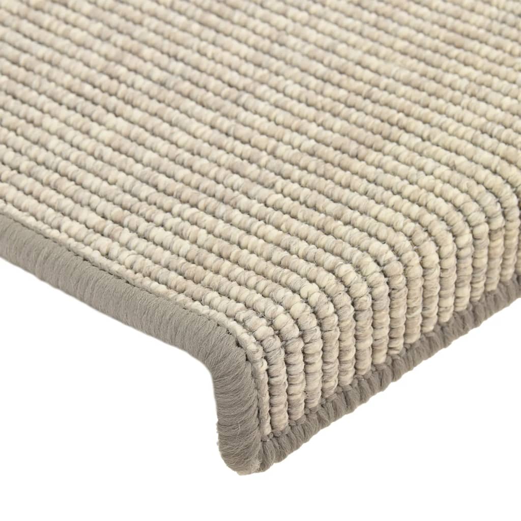 Stair Mats 15 pcs 65x21x4 cm Silver Rectangular Edge
