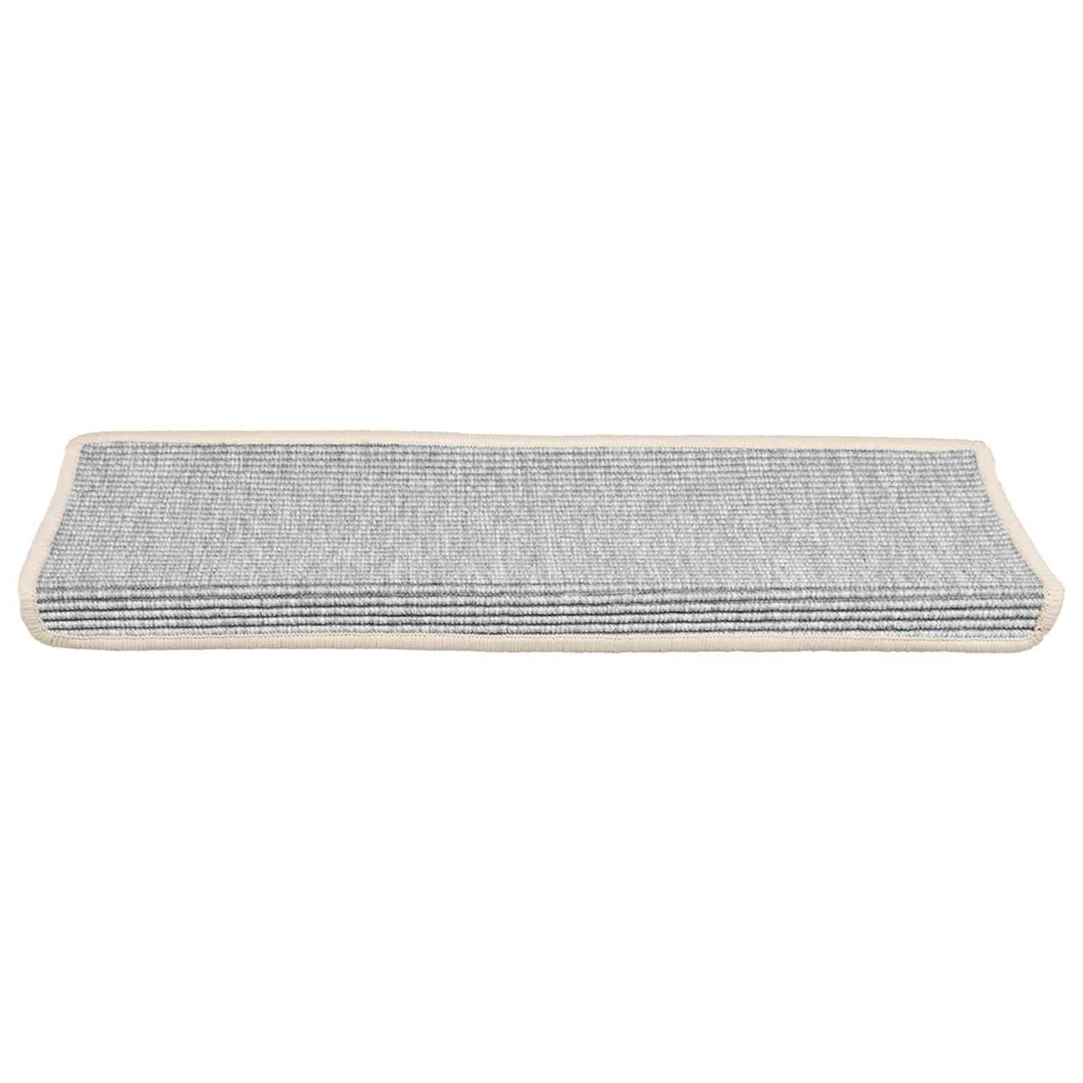 Stair Mats 15 pcs 65x21x4 cm Silver Rectangular Edge