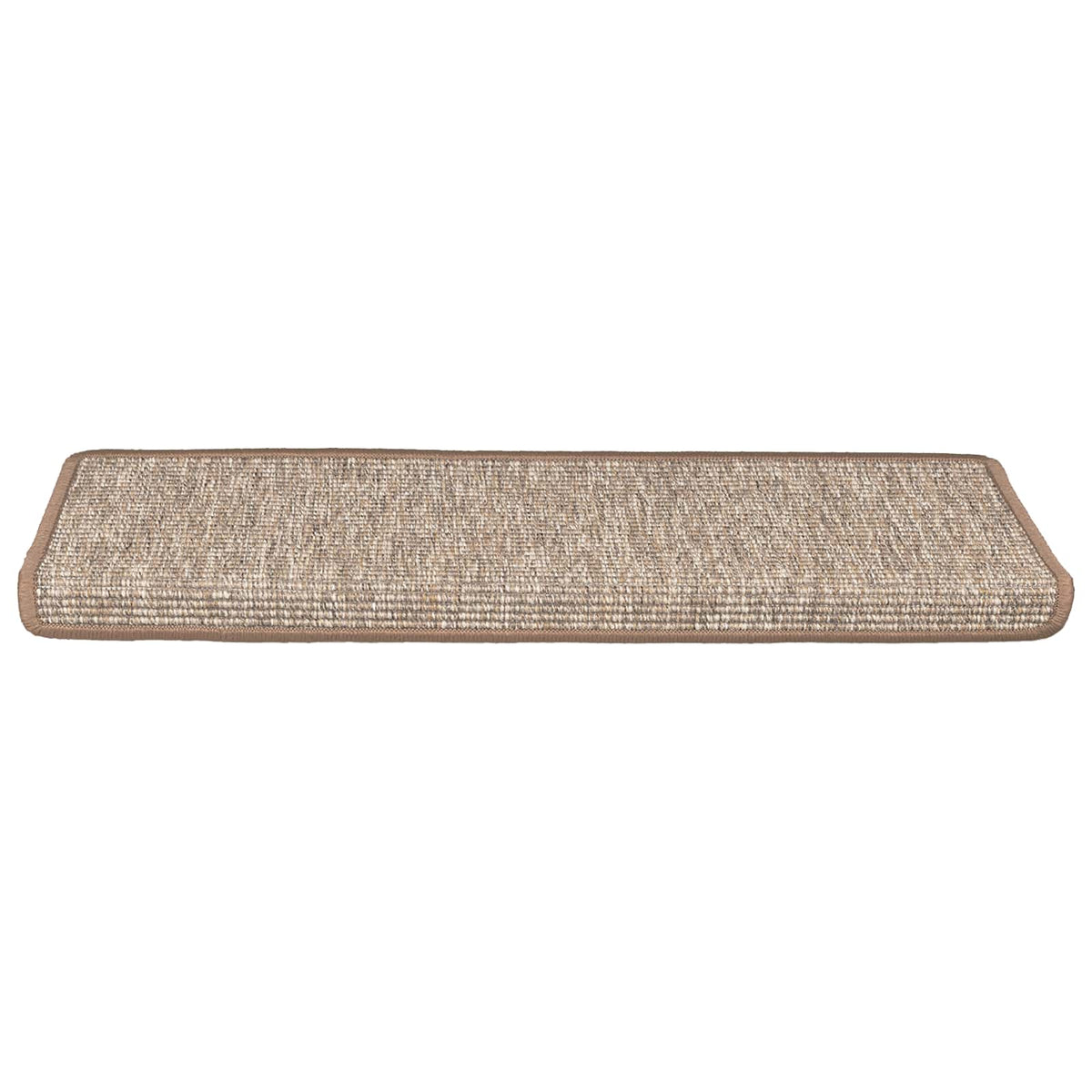 Stair Mats 15 pcs 65x21x4 cm Light Brown Rectangular Edge