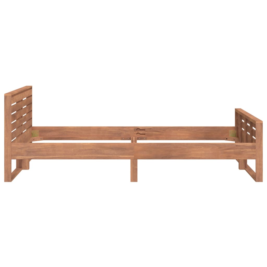 vidaXL Bed Frame without Mattress Solid Teak Wood 120x200 cm