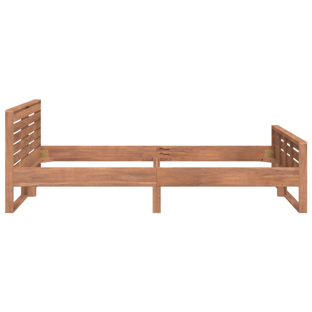 vidaXL Bed Frame without Mattress Solid Teak Wood 140x200 cm