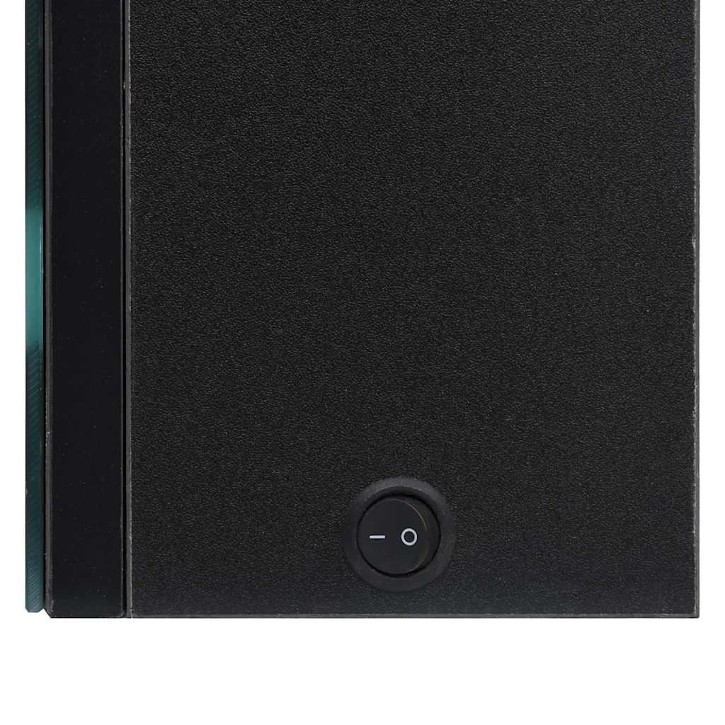 LED Bathroom Mirror Cabinet Black 50x14x60 cm