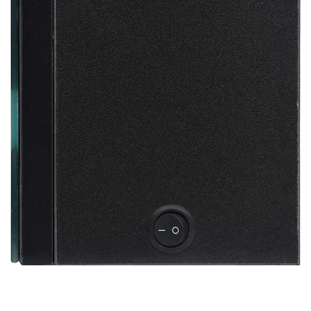 326480 vidaXL LED Bathroom Mirror Cabinet Black 50x14x60 cm
