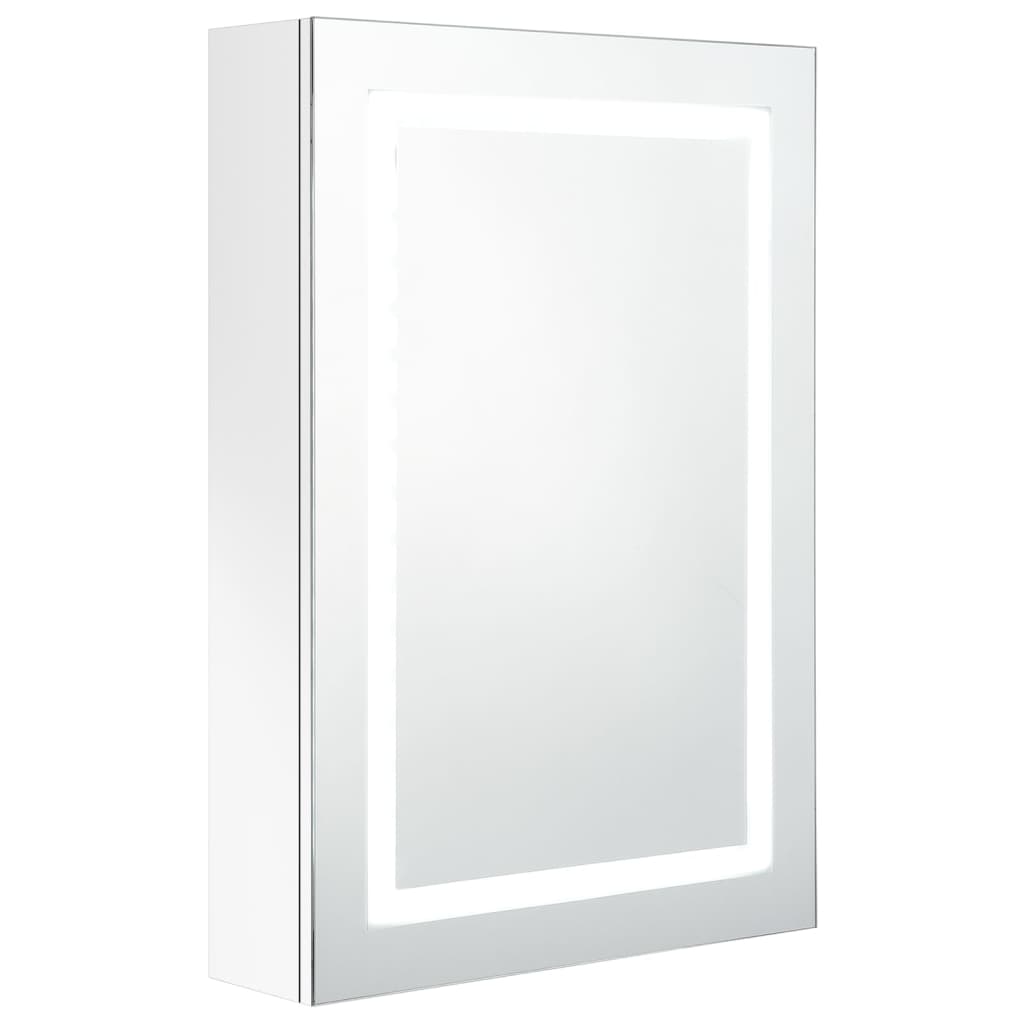 326494 vidaXL LED Bathroom Mirror Cabinet Shining White 50x13x70 cm