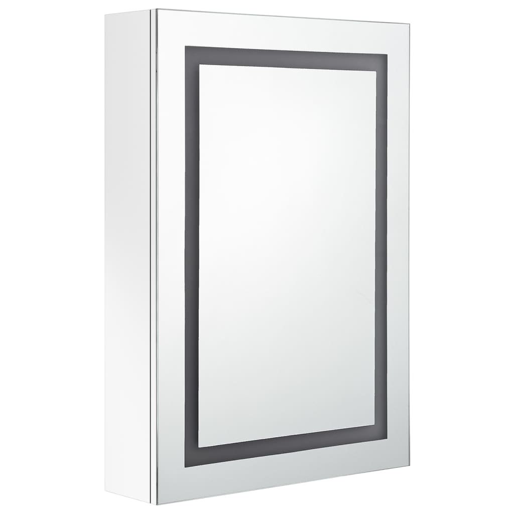 326494 vidaXL LED Bathroom Mirror Cabinet Shining White 50x13x70 cm