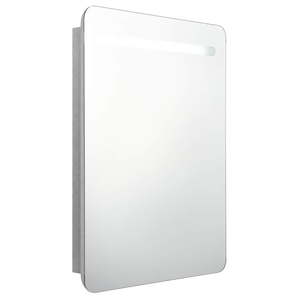 Bathroom Cabinet | Concrete grey | MDF with melamine finish, glass