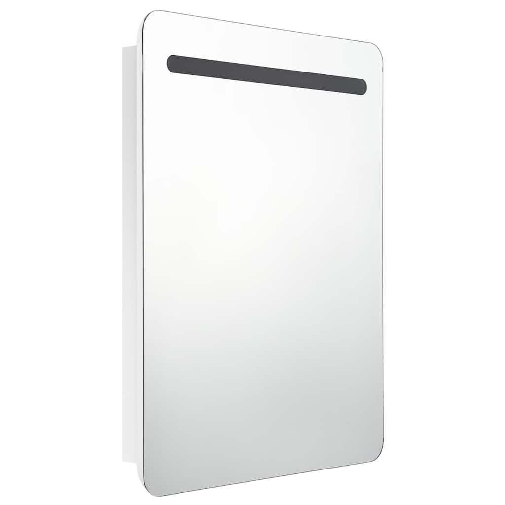 326509 vidaXL LED Bathroom Mirror Cabinet Shining White 60x11x80 cm