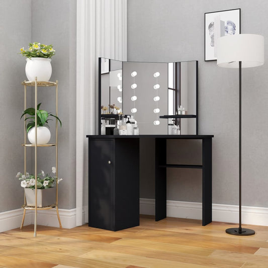 Dresser | Black | MDF | Dressing Table | Other | Modern | Mirror